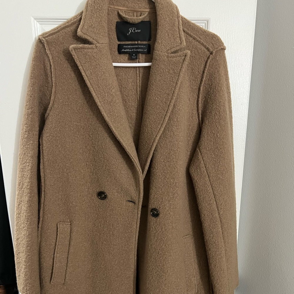 J. Crew Tan Pea Coat